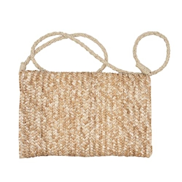 surell Cherry Crossbody Straw Bag - Women's Clutch Bag with Cherries - Summer Beach Bag with Long Strap