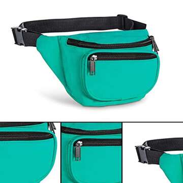 BuyAgain Fanny Pack with Quick Release Buckle