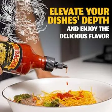 Underwood Ranches Limited Edition Dragon Sriracha Sauce - Hot Sauce, Perfect for Spicing Up Any Dish! - Made from Red Jalapeno Peppers That Started the Sriracha Movement, 17 oz - 1 Pack