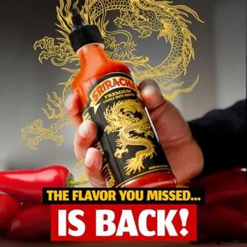 Underwood Ranches Limited Edition Dragon Sriracha Sauce - Hot Sauce, Perfect for Spicing Up Any Dish! - Made from Red Jalapeno Peppers That Started the Sriracha Movement, 17 oz - 1 Pack