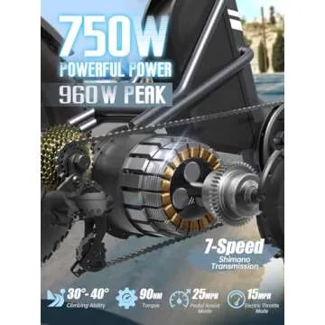 Electric Tricycle for Adult, 110 Miles Range, 500 LB Load, 20'' Fat Tire Electric Trike with Large Basket, Rear Differential, 48V/15Ah&18Ah Battery, 750W Motor for Sand Road, City Road (Husky- Grey)