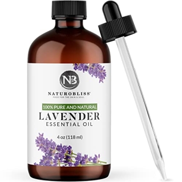NaturoBliss 100% Pure & Natural Lavender Essential Oil Therapeutic Grade Premium Quality Lavender Oi...