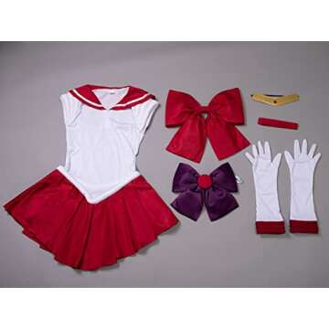 Stunning Cosfun Anime Cosplay Costume Dress for Halloween