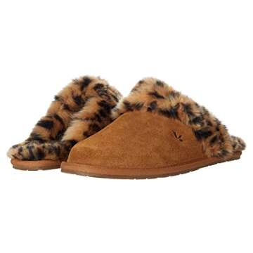 Koolaburra by UGG Women's Milo Slipper, Cheetah Chestnut, 8