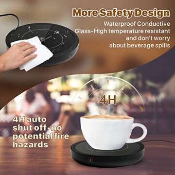 Coffee Mug Warmer with Auto Shut Off & 3 Settings