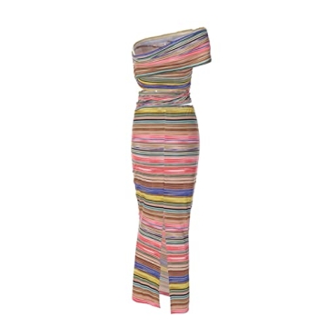 Archipere Women Striped Bodycon Dress for Summer Parties