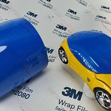 3M 1080 G47 Gloss Intense Blue Vinyl Wrap - Easy Installation & Durable Quality