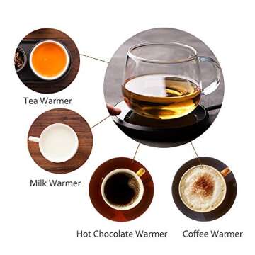 Coffee Mug Warmer, KRGMNHR Auto-Shutoff Cup Warmer for Home Office Desk Use, Electric Beverage Warme...