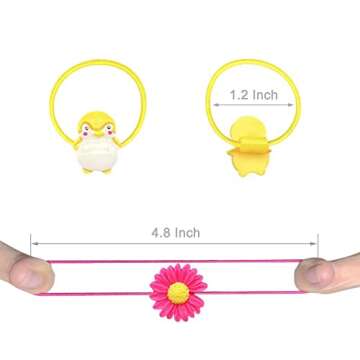 AMMY 100 Pcs Colorful Hair Ties for Kids and Toddlers