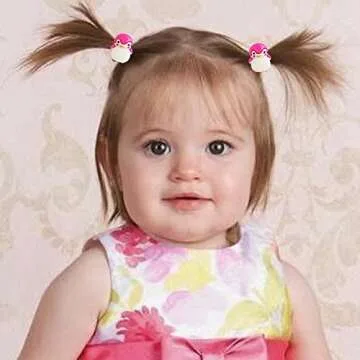 AMMY 100 Pcs Colorful Hair Ties for Kids and Toddlers