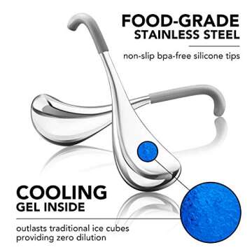 Final Touch Beverage Chilling Wands for Wine and Drinks - Set of 2 (FTC306)