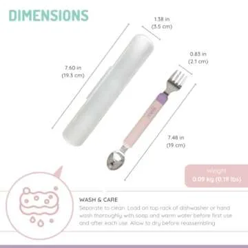 melii Spork On The Go Travel Utensils for Toddlers