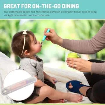 melii Spork On The Go Travel Utensils for Toddlers