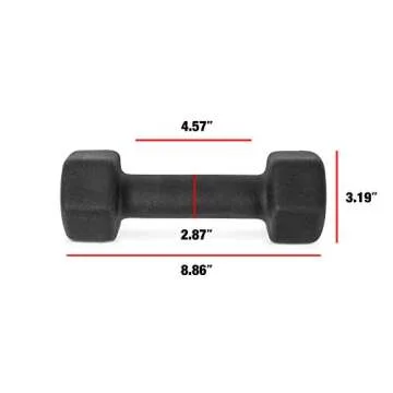 CAP Barbell 8 lb Neoprene Dumbbells Pair for All Fitness Levels
