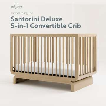 Storkcraft Santorini 5-in-1 Crib with Toddler Guardrail