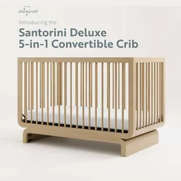 Storkcraft Santorini 5-in-1 Crib with Toddler Guardrail