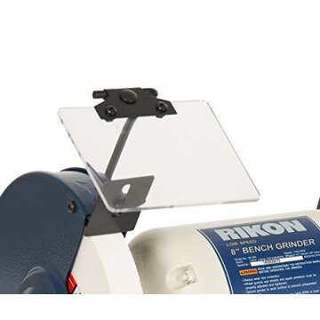 RIKON Professional Power Tools, 80-805, 8â€ Slow Speed Bench Grinder, Powerful Shop Table Tool, P...