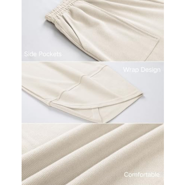 Xiaoxuemeng Women's Baggy Palazzo Pants Casual Comfort