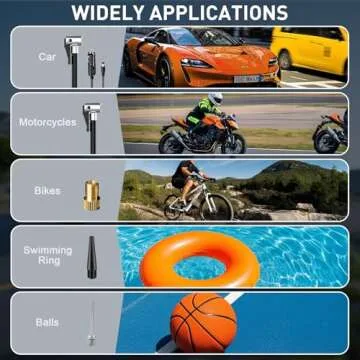 Portable Tire Inflator with Digital Gauge for Cars