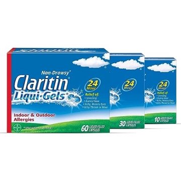 Claritin 24 Hour Allergy Medicine, Non-Drowsy Prescription Strength Allergy Relief, Loratadine Antih...