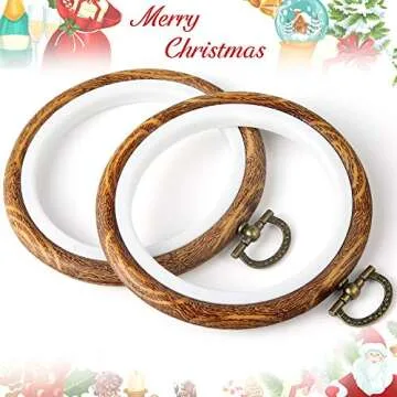 Caydo 6 Pack Embroidery Hoops for Crafting and Displays