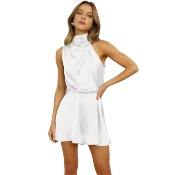 Belisy Women's Summer Satin Romper for Effortless Style