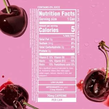 Sparkling Ice Cherry Vanilla Sparkling Water with Caffeine