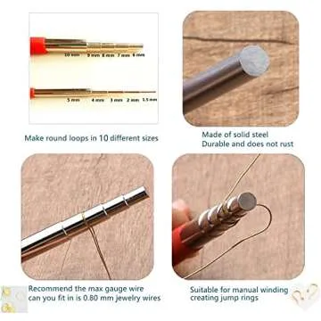 Wire Looping Wrapping Mandrel Set for Jewelry Making