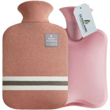 OliviaLiving Hot Water Bottle 2L for Pain Relief