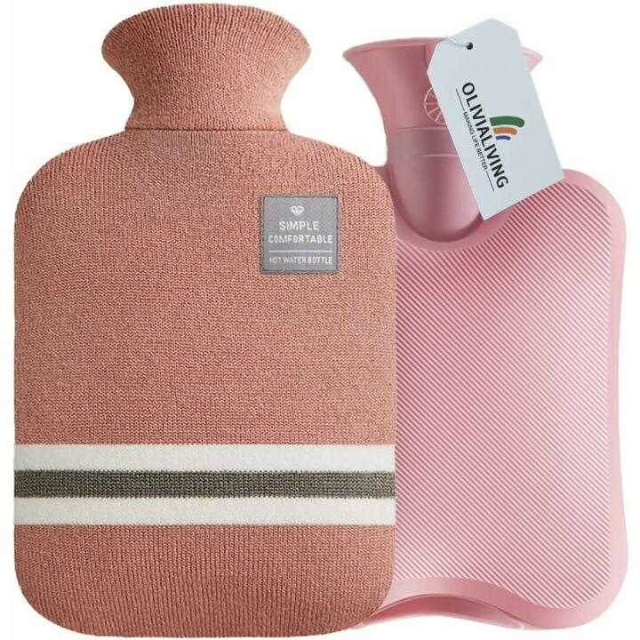 OliviaLiving Hot Water Bottle 2L for Pain Relief