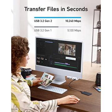 Anker 535 USB-C Hub (5-in-1) for iMac | 10 Gbps Transfer Speed