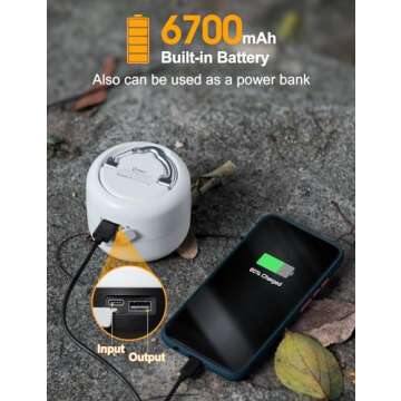 ZMNT LED Camping Lantern - 1000LM Brightness, 300H Runtime for Outdoor Adventures