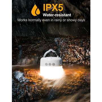 ZMNT LED Camping Lantern Rechargeable 1000LM Brightness