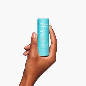 TULA Skin Care Makeup Melt Makeup Removing Balm - Travel-Friendly, Dissolves Stubborn Makeup and Softens Skin, 0.32 oz.