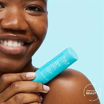 TULA Skin Care Makeup Melt Makeup Removing Balm - Travel-Friendly, Dissolves Stubborn Makeup and Softens Skin, 0.32 oz.