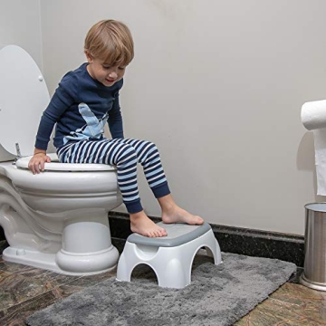 Nuby Gray Step Up Stool - Lightweight & Sturdy