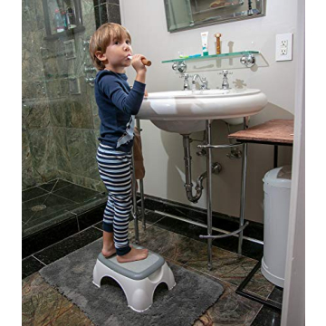 Nuby Gray Step Up Stool - Lightweight & Sturdy