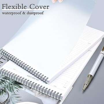 To Do List Notepad, Undated Daily To Do List Notebook with 60 Sheets Task Planner Pad, Waterproof Cover/Twin-Wire Binding To do List Planner for Office/School Supplies, A5(5.5" X 8.5") - 3PCS/Set