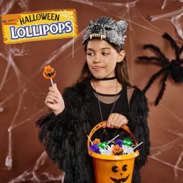 Amos Halloween Candy Lollipop Monster Variety Suckers