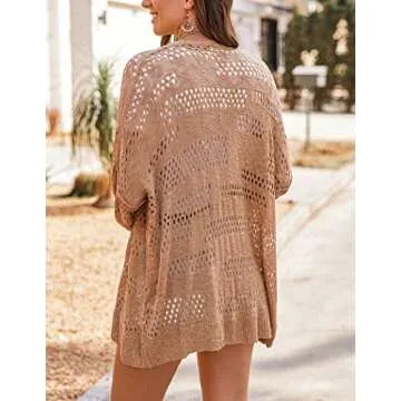 Stylish HOTOUCH Plus Size Crochet Cardigan for Women