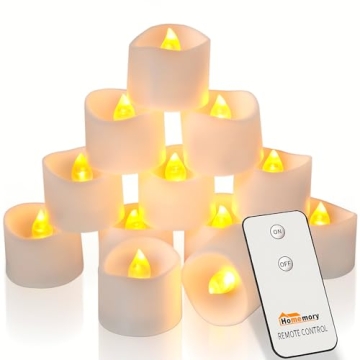 Flameless Remote Control Tea Lights by Homemory - Perfect for Home Decor and Events