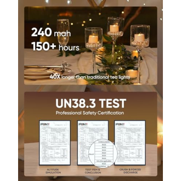 Homemory Flameless Remote Control Tea Lights - Safe & Stylish