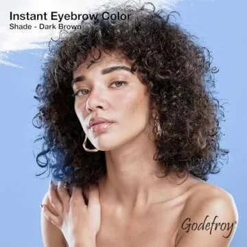 Godefroy Instant Eyebrow Color, Dark Brown, .18 ounces, 12-weeks of long lasting brow color, 3-applications per kit