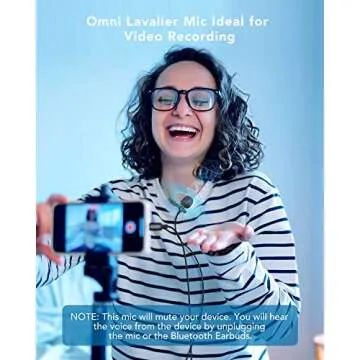 Lavalier Microphone USB C Podcaster Clip-on Recording Mic
