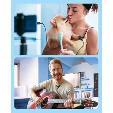 Lavalier Microphone USB C Podcaster Clip-on Recording Mic