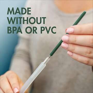 Boon Cacti Replacement Set - Bottle, Straw Brushes, Nipple, Detail - Non Toxic, Durable Nylon, Multicolor, 4 Count