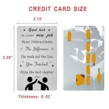 Gezxin New Job Gifts for Women Men- Good Luck In Your New Job Card for Him Her- Unique Enjoy The Nex...