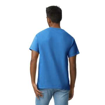 Gildan Adult Ultra Cotton T-Shirt, Style G2000, Multipack, Royal (2-Pack), 2X-Large