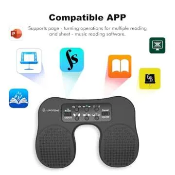 LUKCOZMO Wireless Page Turner Pedal for Musical Instruments