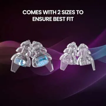 Eargasm Smaller Ears Earplugs - Blue High Fidelity Filtered Noise Reducing Reusable Ear-Plugs for Kids, Women, Men - Hearing Protection for Live Concerts, Motorcycles, Festivals, Sporting Events